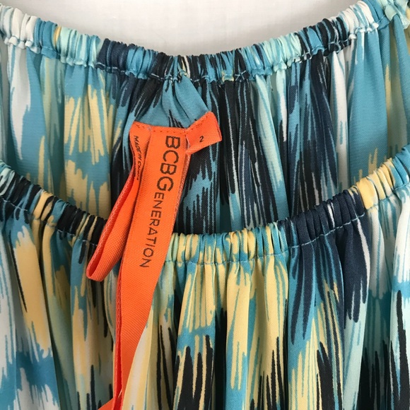 BCBG Mini Dress Teal Blue EUC Size 2 - Picture 6 of 12